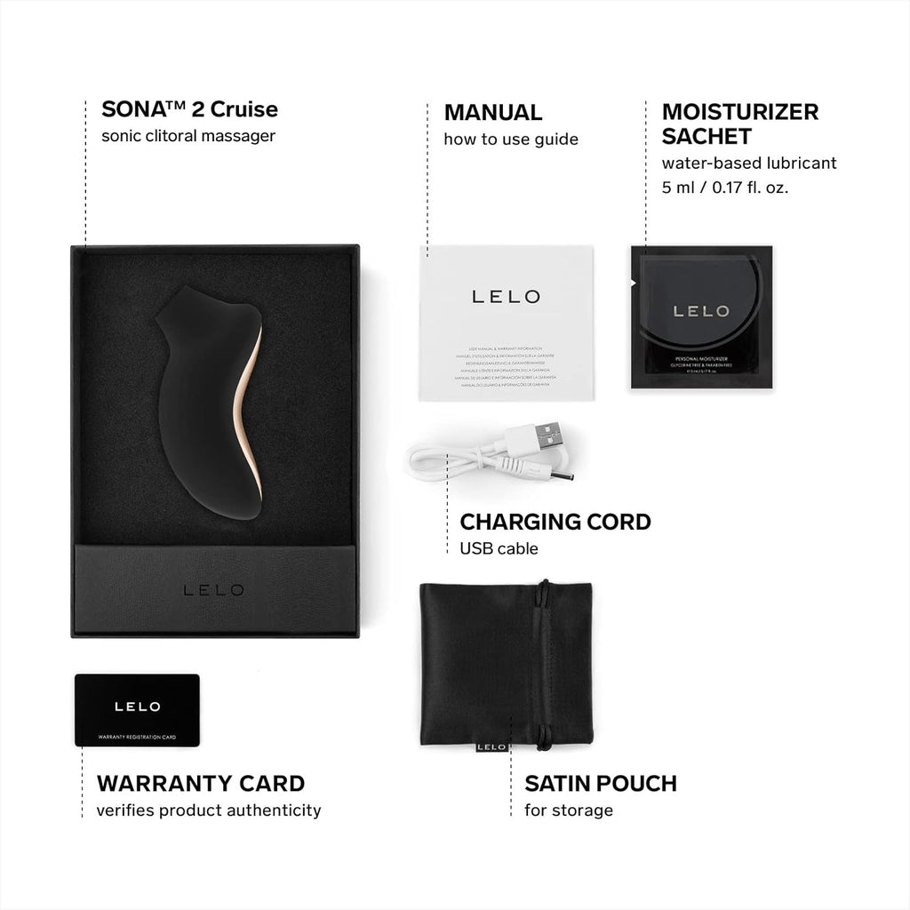 Lelo Sona Cruise 2 Black Clitoral Vibrator
